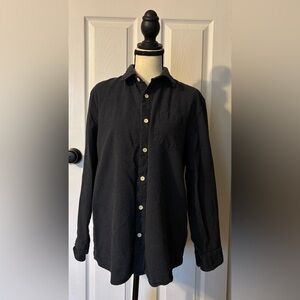 Grayers Clothiers Navy Blue Textured Waffle Button Down Shirt Men’s